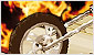 Free online racing games :Wheels on fire Game