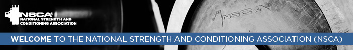 Welcome to the National Strength and Conditioning Association (NSCA) graphical header